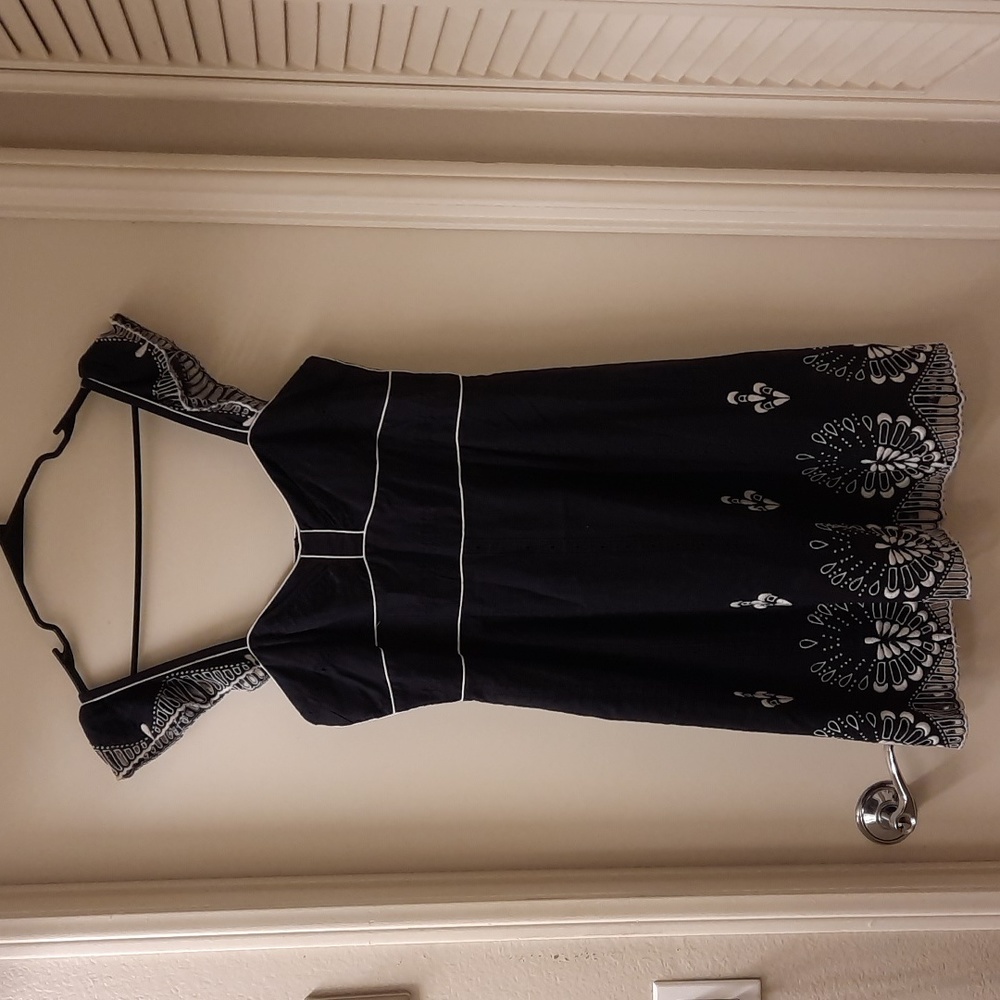 NWT, Nanette Lepore Vintage Eyelet Flutter Sleeve Embroidered Dress